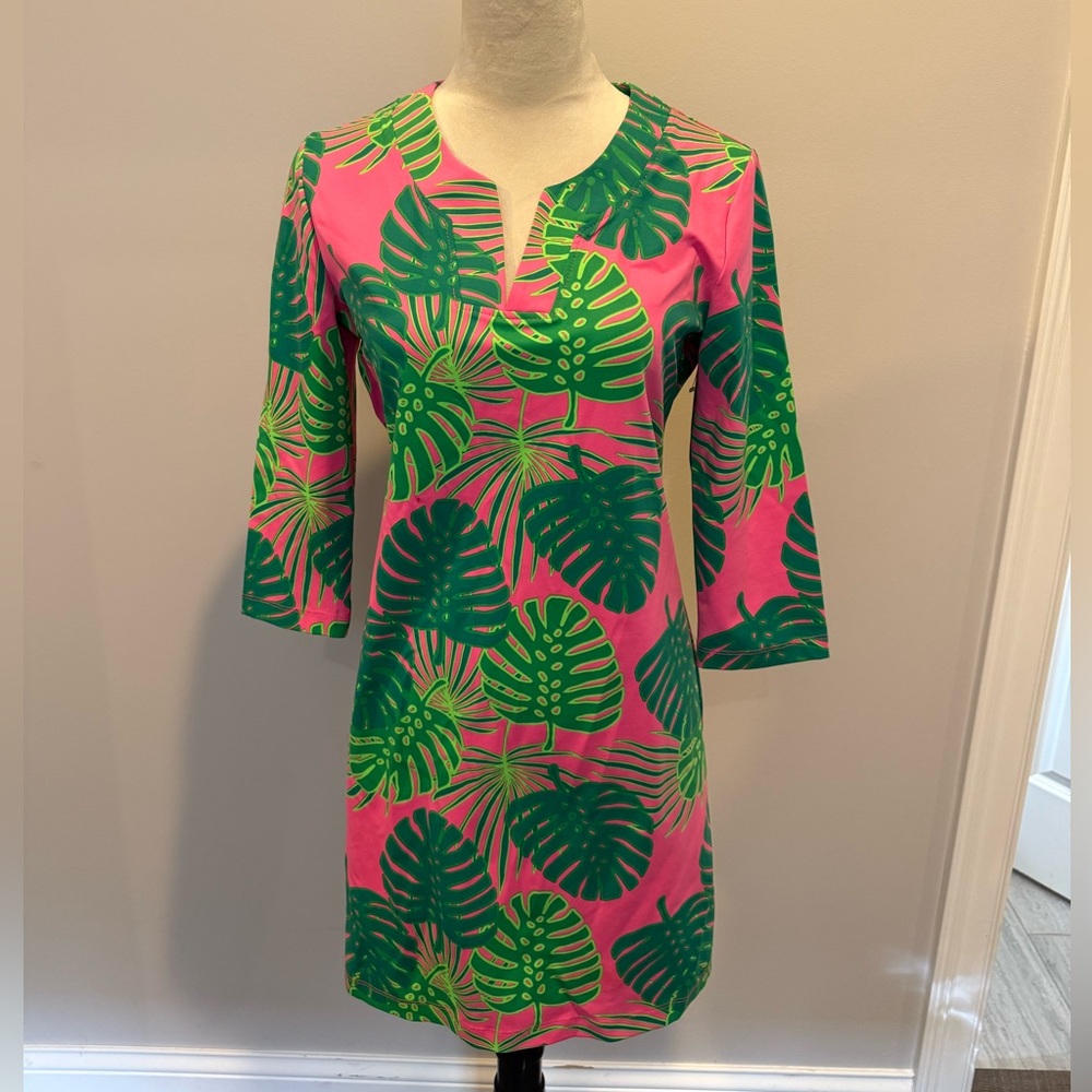 Sailor Sailor SzM fun summer/break/derby pink and green dress; like Lilly, NWOT